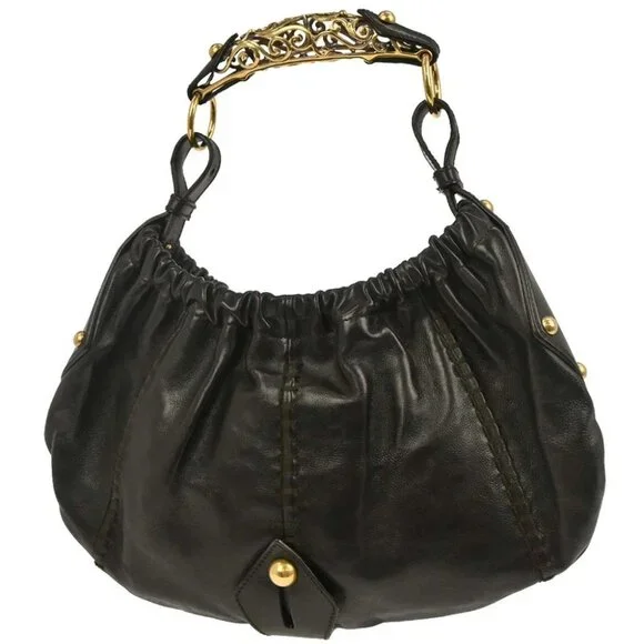 Yves Saint Laurent Dark Brown Medium Mombasa Handbag - Picture 2 of 10